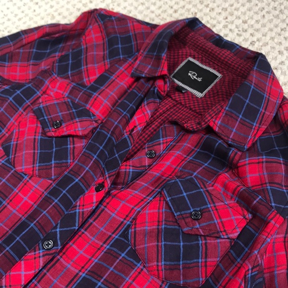 NWOT Rails Plaid Button Down Short Small - Picture 1 of 6